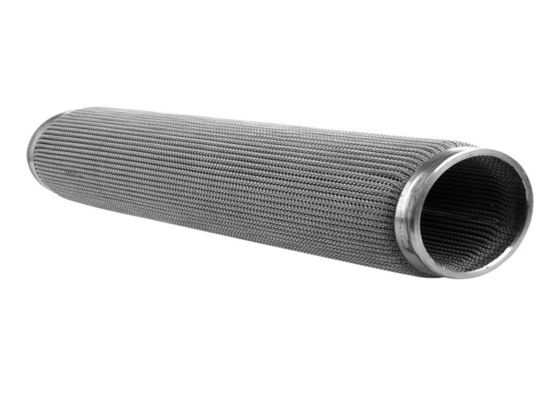 Filtro de la fibra del metal SS316, diámetro del tubo de Mesh Filter Element 30m m del alambre