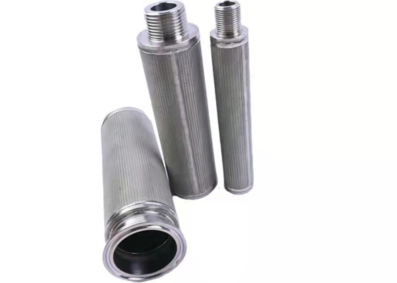 Tipo elemento filtrante de la vela sinterizado de acero inoxidable de la malla 2um