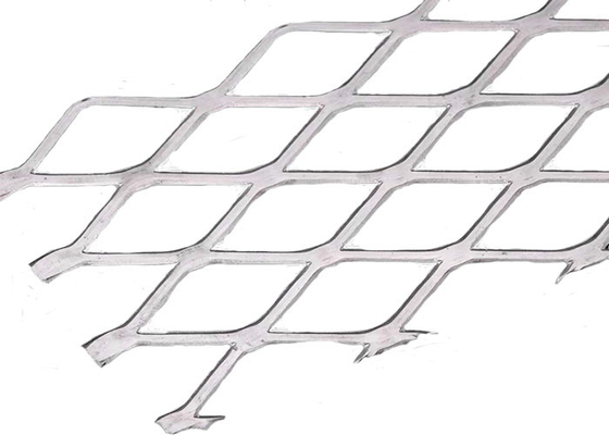 Diamond Shaped Hole 3.0m m Mesh Ceiling Of Curtain Wall de aluminio decorativo