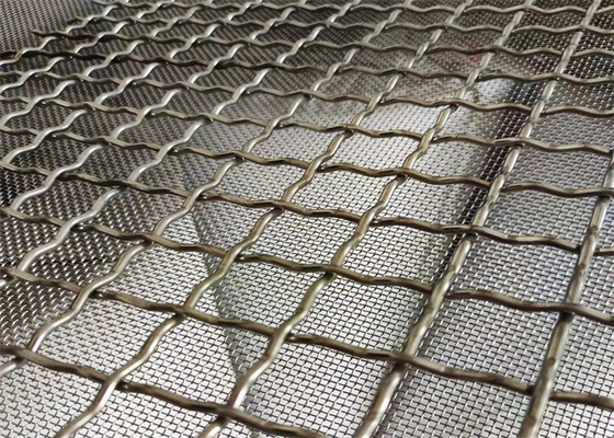 Filtro de aire de acero inoxidable 316 Mesh Decorative Crimped Woven