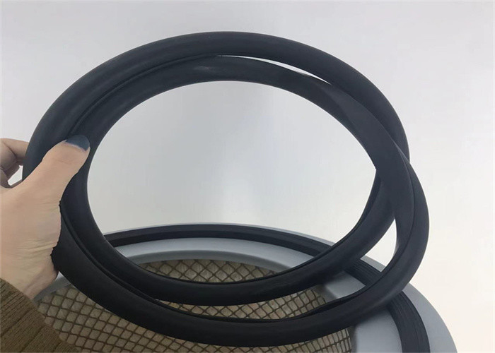 Lacre Ring High Hardness de la goma de silicona del elemento filtrante de aceite de la fibra de poliéster