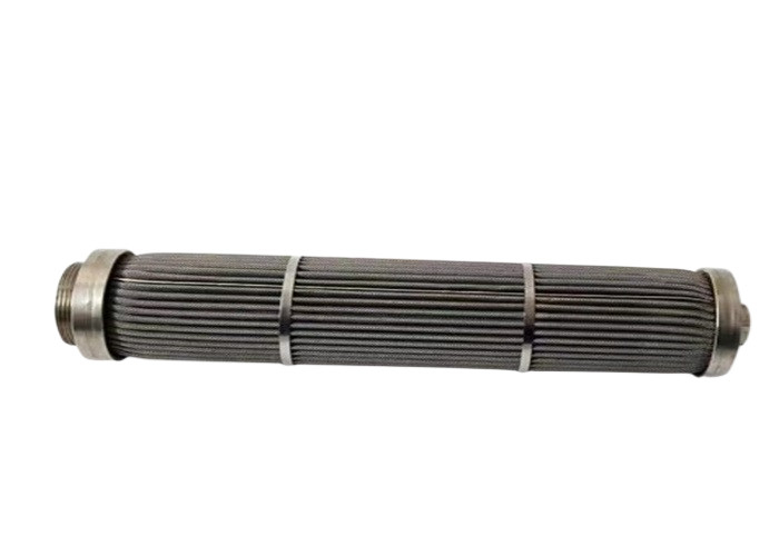 Vacío de acero inoxidable que alimenta el elemento del filtro hydráulico para el compresor de aire