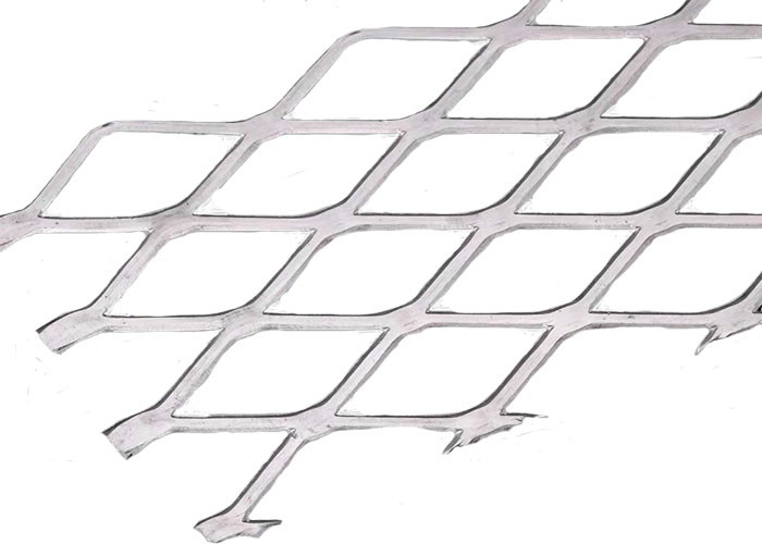 Diamond Shaped Hole 3.0m m Mesh Ceiling Of Curtain Wall de aluminio decorativo
