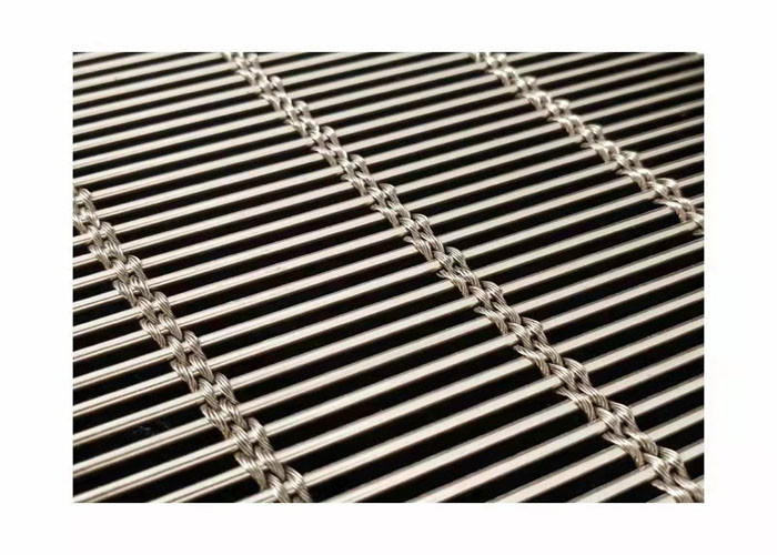Metal neto Mesh For Ceiling Curtain Wall decorativo de la red de la raspa de arenque de la división